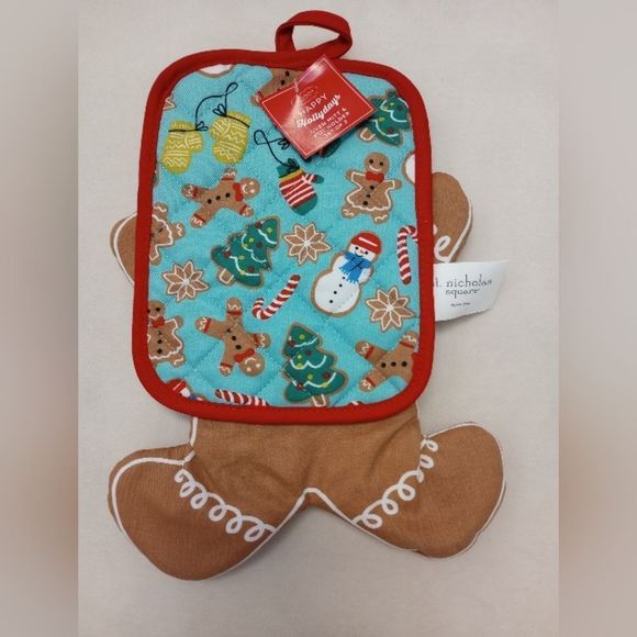 NWT Kohl's Holiday Set of Kitchen Towels, Bath Towel, Oven Mitt and Pot Holder - Picture 7 of 9